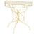 Side Table Vintage Style Half Round Metal 72X36X74 Cm