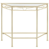 Side Table Vintage Style Metal 87x34x73 cm Gold