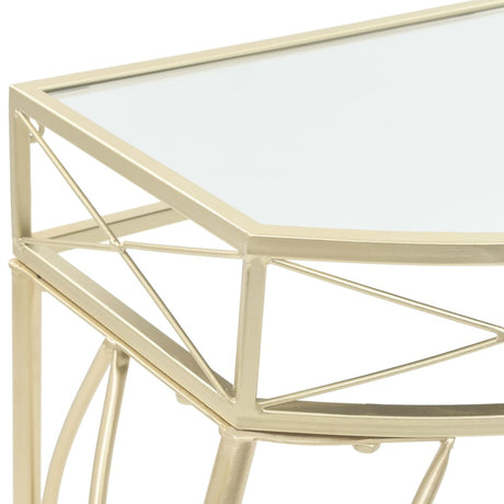 Side Table French Style Metal 82X39X76 Cm