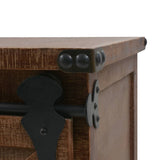 Storage Cabinet Solid Fir Wood 64X33.5X75 Cm Brown