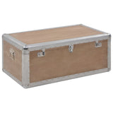 Storage Box Solid Fir Wood 91X52X40 Cm Brown
