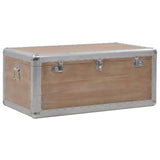 Storage Box Solid Fir Wood 91X52X40 Cm Brown
