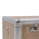 Storage Box Solid Fir Wood 91X52X40 Cm Brown