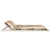 Slatted Bed Base without Mattress with 28 Slats 7 Zones 80x200 cm