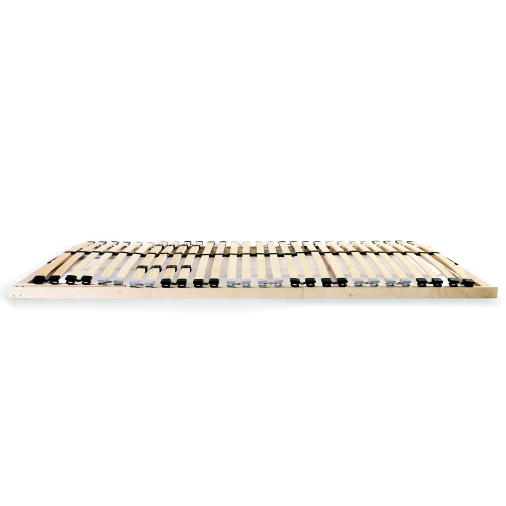 Slatted Bed Base without Mattress with 28 Slats 7 Zones 80x200 cm