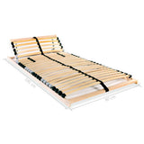Slatted Bed Base without Mattress with 28 Slats 7 Zones 80x200 cm