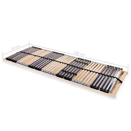 Slatted Bed Base Without Mattress With 42 Slats 7 Zones