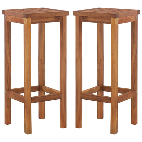 Bar Stools 8 Pcs Solid Wood Acacia