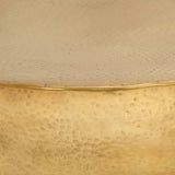 Coffee Table Hammered Aluminium