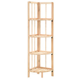 Corner Shelf Cedar Wood 27X27X110 Cm