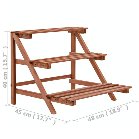 3-Tier Plant Stand Cedar Wood