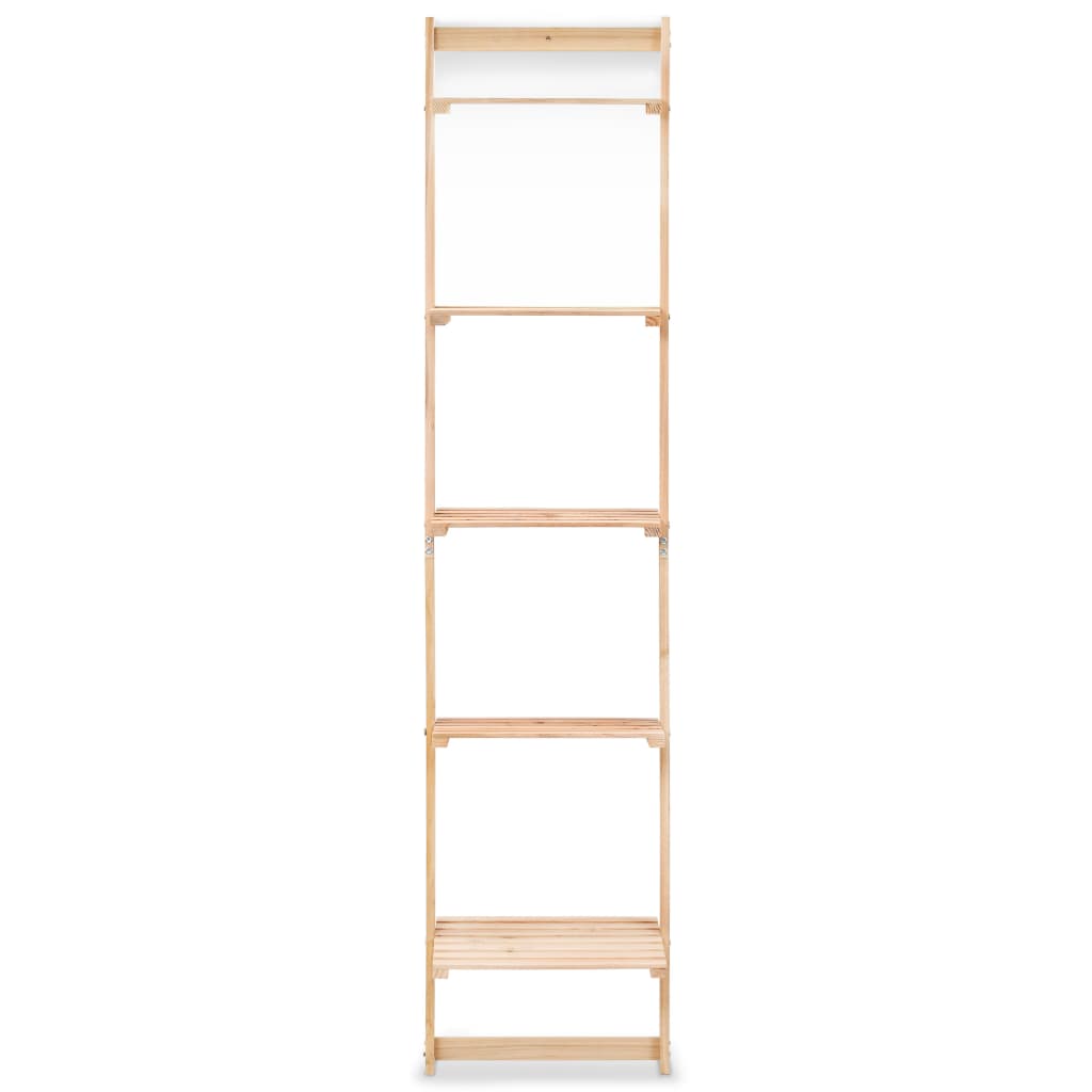 Ladder Wall Shelf Cedar Wood 41.5X30X176 Cm