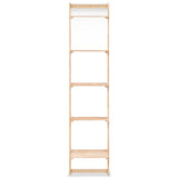 Ladder Wall Shelf Cedar Wood 41.5X30X176 Cm