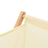 Laundry Basket Cedar Wood And Fabric Beige 42X41X64 Cm
