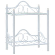 Bedside Table Steel And Tempered Glass 45X30.5X60 Cm