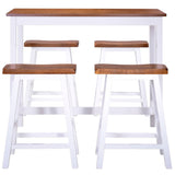 Bar Table And Stool Set 5 Pieces Solid Wood