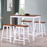 Bar Table And Stool Set 5 Pieces Solid Wood