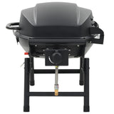 Portable Gas Bbq Grill With Cooking Zone Black