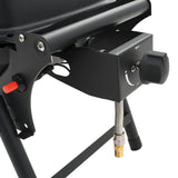 Portable Gas Bbq Grill With Cooking Zone Black