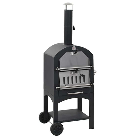 Charcoal Fired Outdoor Pizza Oven With Fireclay Stone
