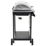 Gas Bbq Grill With 6 Cooking Zones Stainless Steel Silver