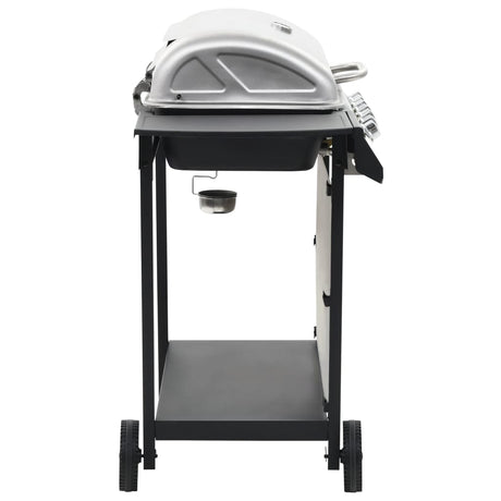 Gas Bbq Grill With 6 Cooking Zones Stainless Steel Silver
