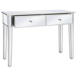 Mirrored Console Table Mdf And Glass 106.5X38X76.5 Cm