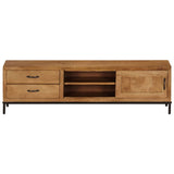 Tv Cabinet Solid Mango Wood 140X30X40 Cm