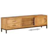 Tv Cabinet Solid Mango Wood 140X30X40 Cm