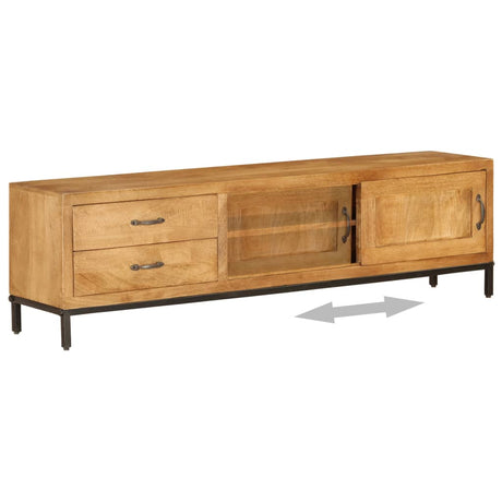 Tv Cabinet Solid Mango Wood 140X30X40 Cm