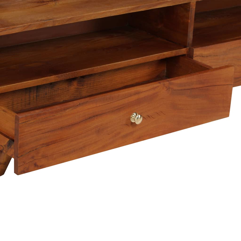 Tv Cabinet Solid Reclaimed Wood 140X30X40 Cm