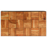 Coffee Table 110X60X40 Cm Solid Acacia Wood And Steel