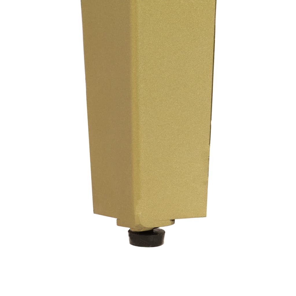 Console Table Solid Mango Wood Grey With Brass 110X35X76 Cm