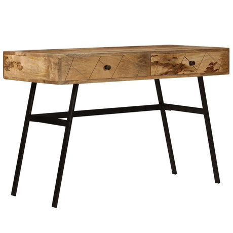 Writing Desk With Drawers Solid Mango Wood 110X50X76 Cm