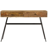 Writing Desk With Drawers Solid Mango Wood 110X50X76 Cm