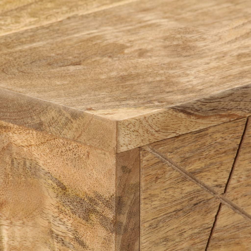 Writing Desk With Drawers Solid Mango Wood 110X50X76 Cm