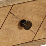 Writing Desk With Drawers Solid Mango Wood 110X50X76 Cm