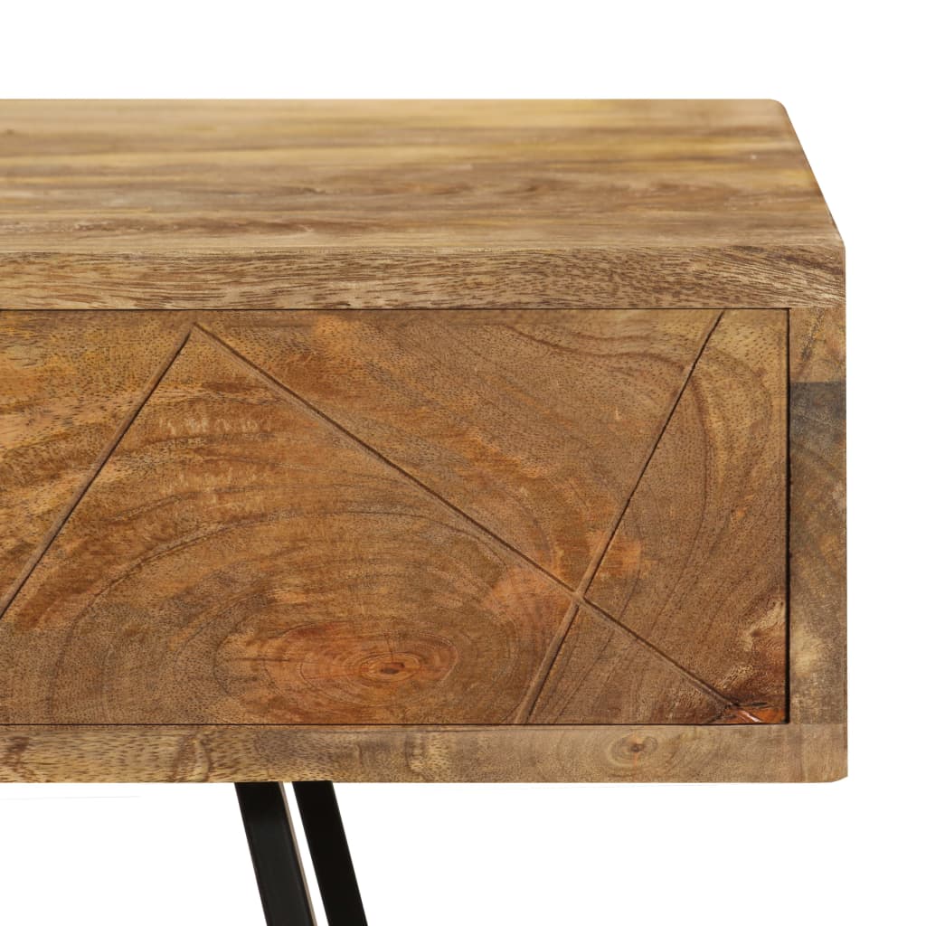 Writing Desk With Drawers Solid Mango Wood 110X50X76 Cm