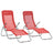 Folding Sun Loungers 2 Pcs Textilene