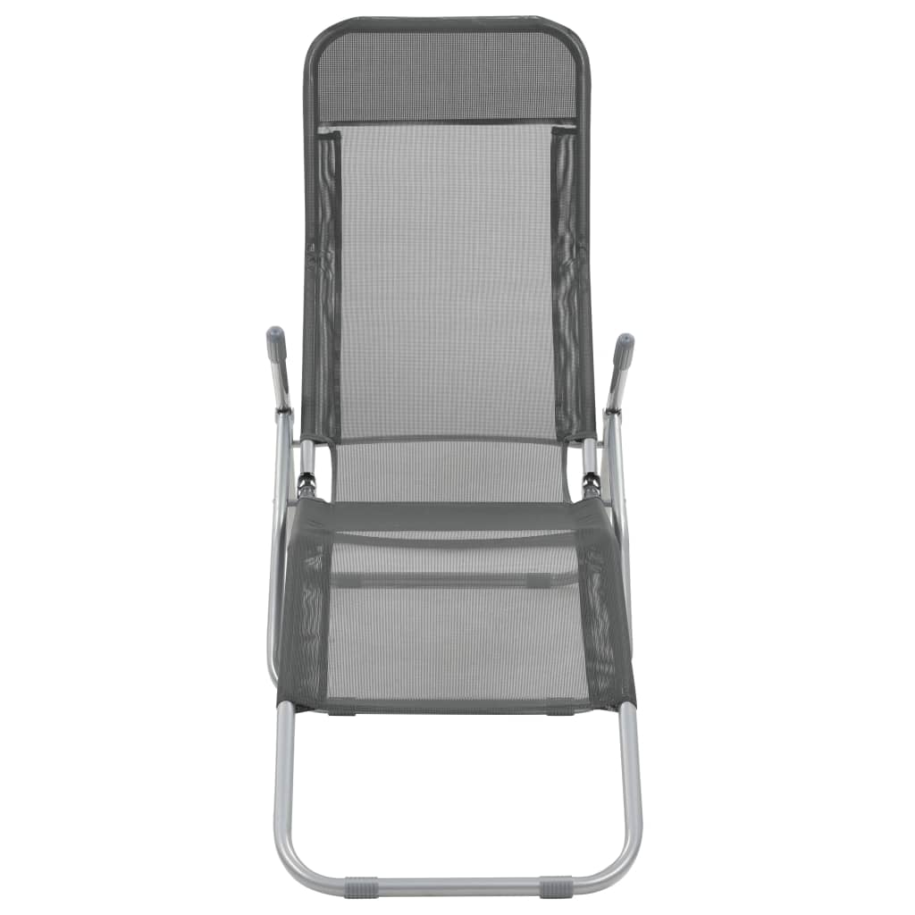 Folding Sun Loungers 2 Pcs Textilene