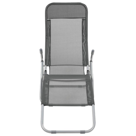 Folding Sun Loungers 2 Pcs Textilene