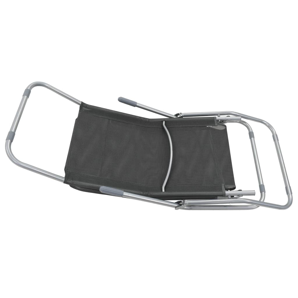 Folding Sun Loungers 2 Pcs Textilene