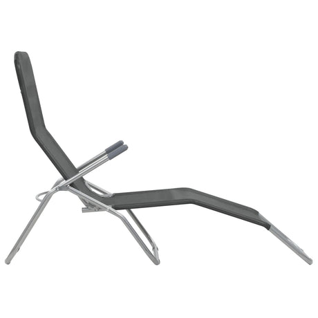 Folding Sun Loungers 2 Pcs Textilene
