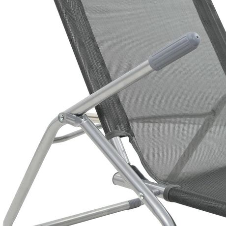 Folding Sun Loungers 2 Pcs Textilene