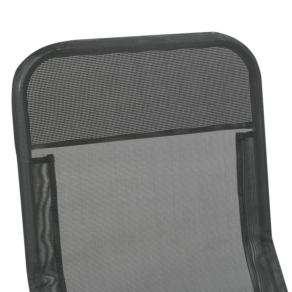 Folding Sun Loungers 2 Pcs Textilene