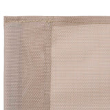 4 Piece Garden Lounge Set Fabric & Steel Cream