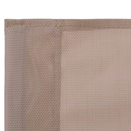 4 Piece Garden Lounge Set Fabric & Steel Taupe