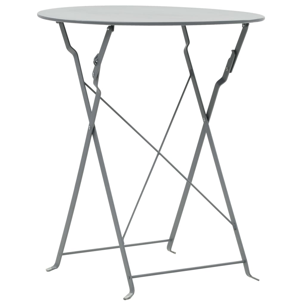 3 Piece Bistro Set Steel
