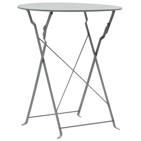 3 Piece Bistro Set Steel