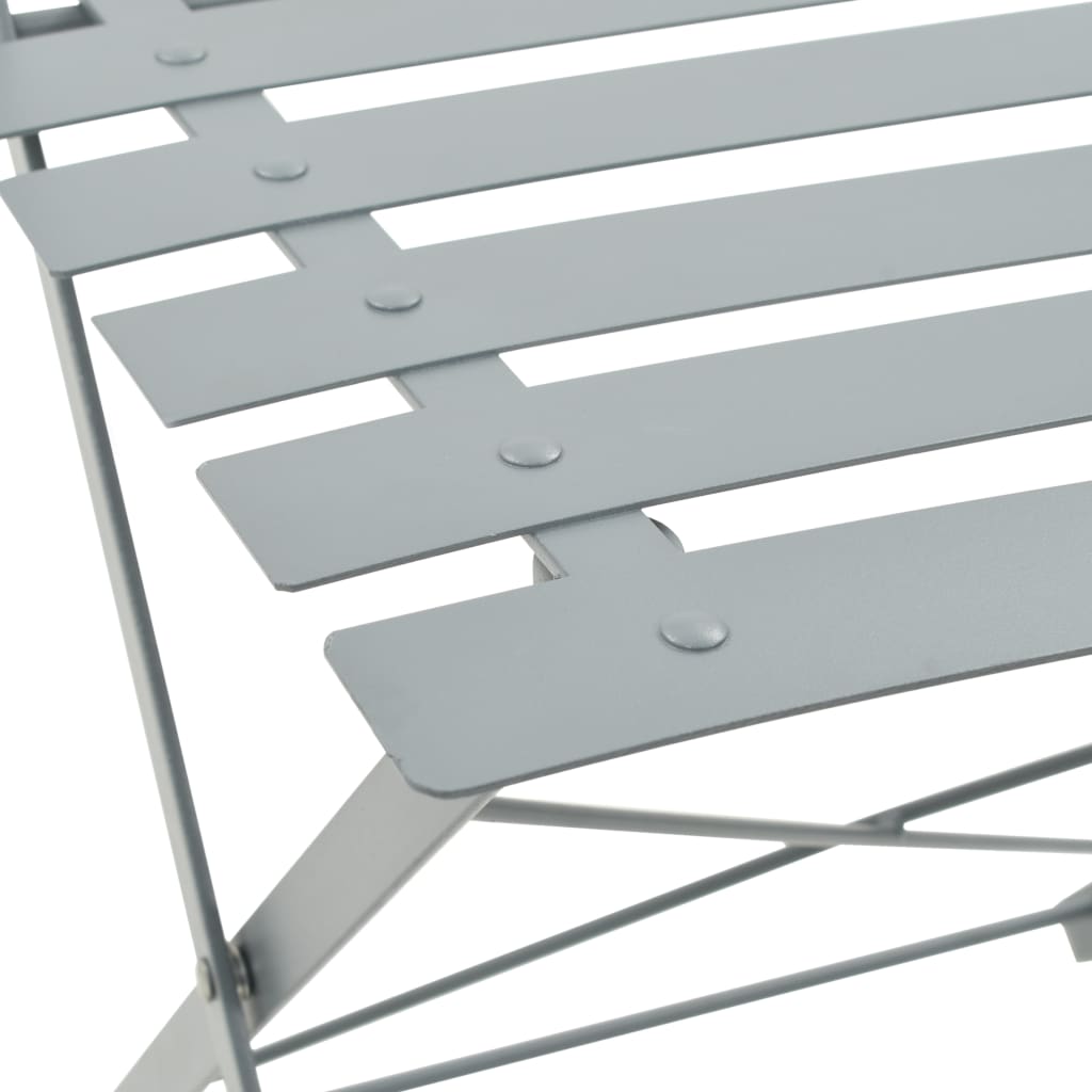 3 Piece Bistro Set Steel